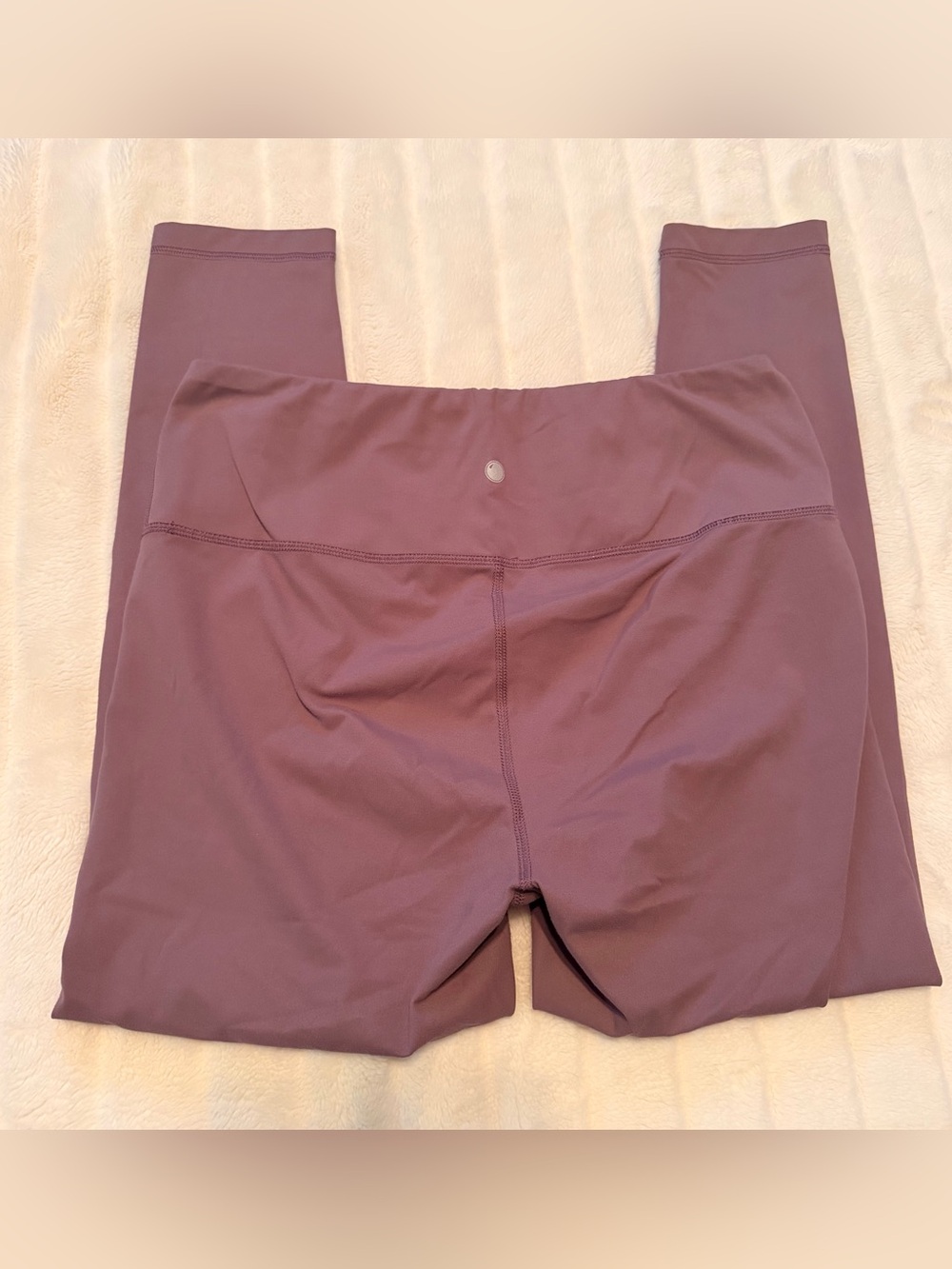 Yogalicious Women’s Purple Pink Mauve Yoga Leggings Polyester Spandex Size XL